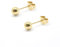 Artskin Titan 14k Gold Kugel Ohrstecker Damen Ohrringe Hypoallergene Ohrring für Frauen Männer Mädchen 3mm Runde Kugel Ohrringe für empfindliche Ohren