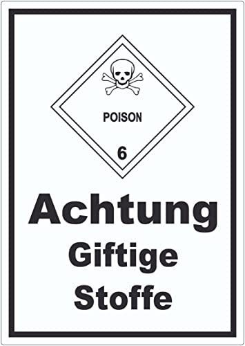 Aufkleber Giftige Stoffe Poison Totenkopf A6 (105x148mm)