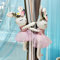 Raffhalter mit Cartoon-Vorhangschnalle, Tierriemen, Haken, Clip, Raffhalter für Kinderzimmer, Kinderzimmer, Fensterdekorationen (rosa Kaninchen), Größe M, 2 Stück