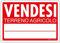 PRINTIX Cartello Vendesi In Polipropilene (PP) Di Spessore 1mm Stampato Con Tecnologia UV Resistente Alle Intemperie Visibilità A Distanza ‎35cm X 50cm (Vendesi Terreno Agricolo)