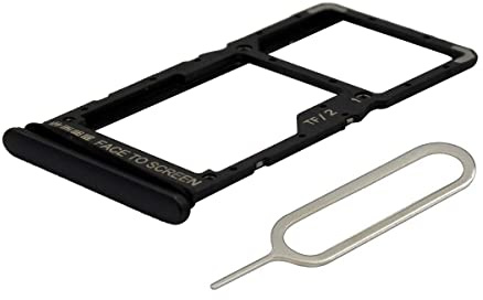 MMOBIEL Bandeja de Tarjeta Porta Dual Sim Ranura Compatible con Xiaomi Redmi Note 10 5G / 10T 5G - 6.5 Inch - Soporte de la Ranura SIM Incl Sim Pin - Negro