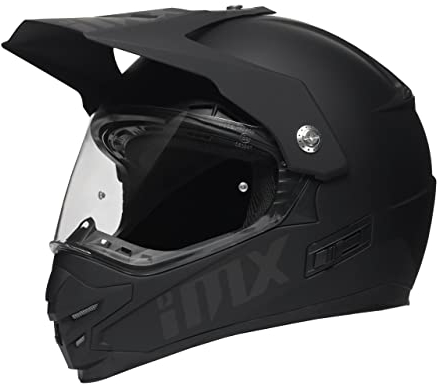 IMX RACING MXT-01 Offroad Motorradhelm | 2 Schalengrößen und 3 EPS-Größen | Glas mit UV-Filter und Sonnenblende | Herausnehmbares Innenfutter