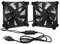 iYueMps USB Fan 120mm 2 in 1 PC Fan with 3-Speed Adjustable 5V Dual USB Fan mini Fan with Metal Grill Case Fan for PC/Laptop/HIFI Amplifier/TV Box/Receiver / PS4 / Projector/Router