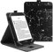 VOVIPO Coque de Protection Universel pour Kindle Paperwhite Kobo Liseuse 6 Pouces, étui Folio Compatible avec la liseuse Sony/Kobo/Tolino/Pocketbook/Kindle 6,avec Support Multi Angles-COS