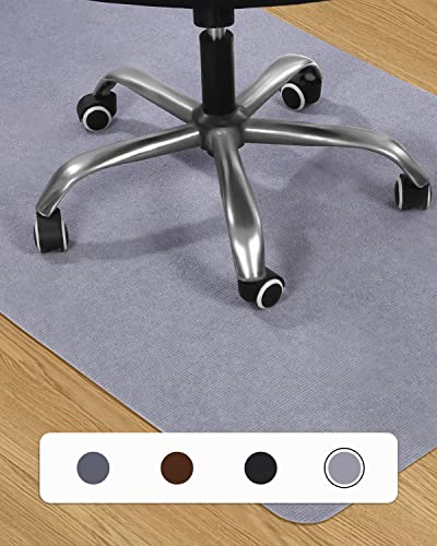 90 x 140 cm Protector Suelo Silla Ruedas, Gris Claro Protector Suelo Silla, Antideslizante Protector Suelo, Alfombra Silla Ruedas, Alfombra Silla Gaming, Tapete de Protección de Madera/baldosas