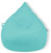 Droplet-Lounge Tropfenform Sitzsack mit Füllung | für Kinder Erwachsene | Indoor & Outdoor geeignet |Wasser-& Schmutzabweisend | Sitzkissen Bodenkissen Beanbag (XXL Durchmesser 80 cm, Pacific)