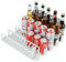Drink Organizer for Fridge, Self-Pusher Glide for 12-20oz Cans and Bottles, Refrigerator Soda Can Dispenser, Customizable Row Separation, Tailor Your Space to Perfection-5 Rows