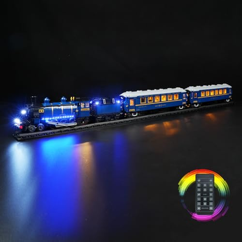 cooldac Led Licht Kit Kompatibel mit Lego Ideas 21344 Orient Express Set (nur Beleuchtung, Keine Modelle), Fernbedienung Kreative Dekorlichter Set Kompatibel mit Lego Ideas 21344 Der Orient