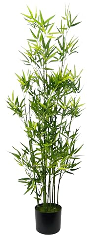 Künstlicher Bambus im Topf Bambusgras Lemongras Kunstpflanze Pflanzen Grünpflanze Kunstbaum Baum Zimmerpflanzen Bambuspflanze Bambusbaum Busch Strauch Bambusgras Lemongras Asiatische Gräser Sträuche
