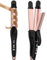 Travel Curling Iron 2 in 1, Travel Hair Straightener in One, 32mm Ceramic Ionic Curling Wand with 9 Temperatures Digital Display Curling Tong, Dual Voltage & Auto Shut-Off