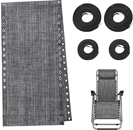 Stuhl Ersatzstoff, Lounge Chair Tuch Long Beach Chair Tuch Klappstuhl, ErsatzBezug, 4 Stück Ersatzkordeln Für ZeroGravity Chair, Universals Ersatz Segeltuchs Ersatzkordeln, Ersatzstoff Für Liegestuhl
