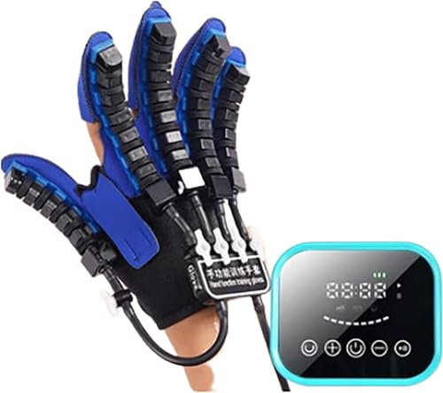 Finger- und Handfunktions-Roboter-Rehabilitations-Roboterhandschuhe, Schlaganfall-Hemiplegie-Rehabilitationsausrüstung, Selbsttrainings-Rehabilitationsroboter-Handschuhe.,Linke Hand,XLSize