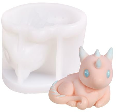 MDHQ Silikonformen in Form eines kleinen Drachens, Backwerkzeug, Mousse, Kuchendekoration, Formen für Schokolade, Süßigkeiten, Kerzen, Seife