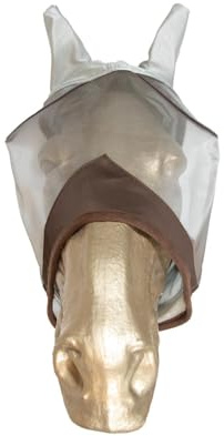 Kentucky Horsewear - Fliegenmaske - Klassisch mit Ohren - Silber - Fliegenmaske für Pony
