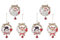 PPcdfre 6 Stück Weihnachtsglocken zum Aufhängen Aus, Christbaumschmuck, Anhänger, Girlande, Schleife, Glocken, Holzring zum Aufhängen, 11,9 cm.