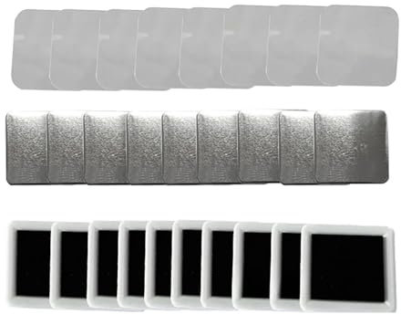 RVIFY Buttonmaschine 50x50mm Quadrat Kühlschrank Abzeichen Presse Maschine Rotierenden Manuelle Herstellung Kühlschrank Magnet Abzeichen Pins Badge Making Kit(50PCS Magnet Part)