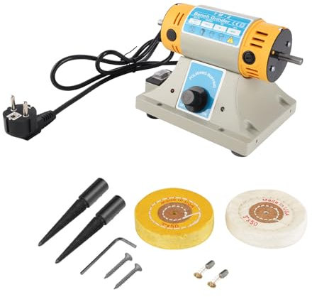 Smerigliatrice elettrica a marcia, macchina per lucidatura da 350 W, strumento rotante di gioielli, motore del tornio dentale, macchina da rettifica del banco per lavorazione dei