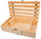 SOLUSTRE Caja De Madera para Almacenamiento De Botellas De Organizador Portátil De Diseño Multifuncional para y Hostelería