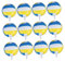 PERSELOSO 12 Stück Volleyball Folienballons Sportparty Zubehör 18 Zoll Dekorative Ballons für Volleyball Geburtstagsfeiern und Foto Requisiten