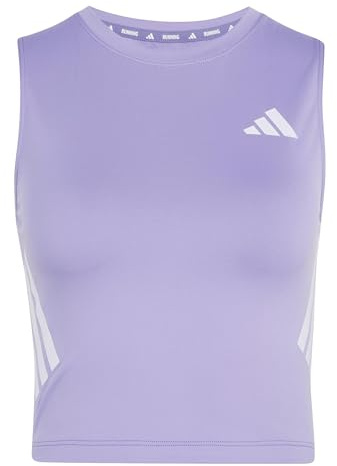 adidas Damen Adi365 Running Climacool Iconic Crop Tank Shirt, Magic Lilac, S