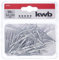 kwb Rivets aveugles/rivets pop Ø 3,2 mm, longueur 12 mm, en aluminium, avec tige galvanisée, pour pinces à rivets aveugles courantes