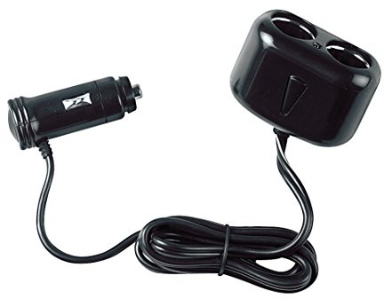 Lampa Doppel Steckdose mit 200 cm Kabel, 12 V