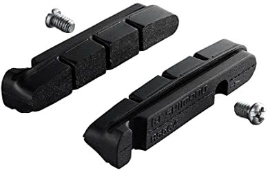 SHIMANO Cartridge Bremsgummi R55C4für Rennbremse, Schwarz