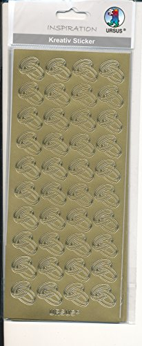 Kreativ Sticker Inspiration Ringe Hocheit gold