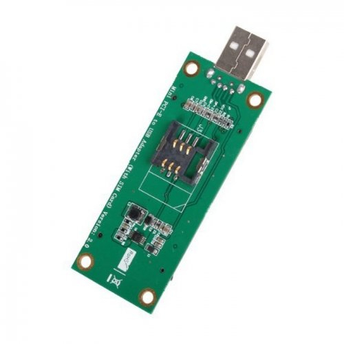 cablecc Scheda adattatore da mini PCI-E a porta USB 52PIN con slot SIM modulo LTE strumenti di test