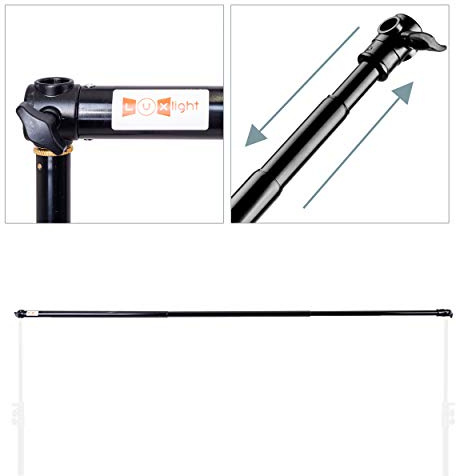 3m Photography Backdrop Bar Support Crossbar | Luxlight® | Adjustable | Photo Background Cross Pole Arm (3m Crossbar)