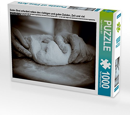 CALVENDO Puzzle Gutes Brot erfordert neben den richtigen und Guten Zutaten, Zeit und viel Handarbeit. | 1000 Teile Lege-Größe 64 x 48 cm Foto-Puzzle für glückliche Stunden