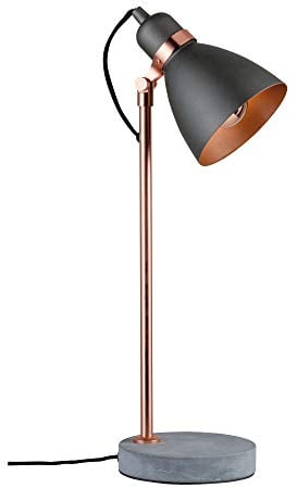 Paulmann 79624 Neordic Orm Tischleuchte max.1x20W E27 Grau/Kupfer matt 230V Metall/Beton
