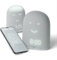 UrbanHello REMI – Réveil Jour Nuit éducatif et Suivi du sommeil - Babyphone audio avec alertes de bruit 5-en-1 - Veilleuse - Enceinte Bluetooth - en gris Nuage