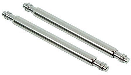 18mm Federstege 2 Stück (1 Paar) für Uhrenarmbänder mit 18mm Stegbreite, hervorragende 1AAA Qualität aus Edelstahl Federstifte Uhrenstifte Watch Spring Bar