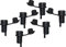 Haley's Corker 30066 5-in-1 Weinbelüfter, Stopper, Ausgießer, Filter und Korken, 6 Stück, Standard, schwarz