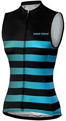 Uglyfrog Westen Damen Ärmellos Radtrikot Fahrradtrikot Fahrradbekleidung für Frau mit Elastische Mode Atmungsaktive Schnell Trocknen Stoff MJWL01F