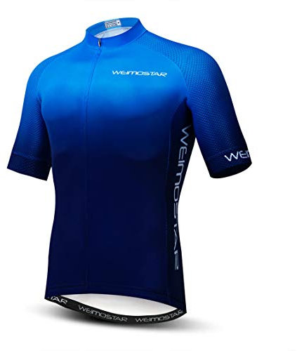 Radtrikot Herren Radtrikot Kurzarm MTB Trikot Zip Mountain Road Bekleidung Fahrrad Top Shirts Sommer Pro Team Sport Reiten Rennrad Trikot für Herren Größe L