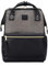 Kah&Kee Damen Leder Rucksack -Wasserdicht 15 Zoll Elegant Laptop-Taschen für Lehrerinnen & Büro-Arbeit, ideal für Reisen (Grau/Schwarz, mittel)