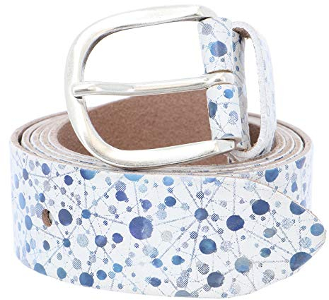 Vanzetti Genuine Beauty 35mm Belt W95 White/Blue