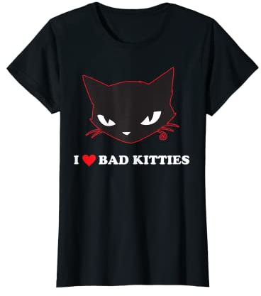 Emily The Strange I Heart Bad Kitties T-Shirt