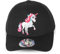 JOHNNY CHICOS Kindercap Unicorn Einhorn Cap verstellbar ca. 49-58cm Kopfumfang (One Size, Curved-Blk-Blk-UCorn)