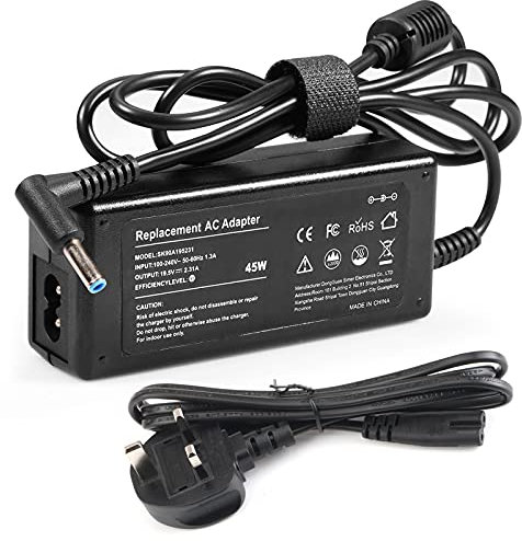 45W Laptop Charger for HP Stream 11 13 14 14s-dq0033sa 8B2L2EA, HP Pavilion 11 13 15,HP Envy,Elitebook Folio, Chromebook, Spectre, Ultrabook, Probook 19.5V 2.31A Power Supply (4.5 x 3mm)