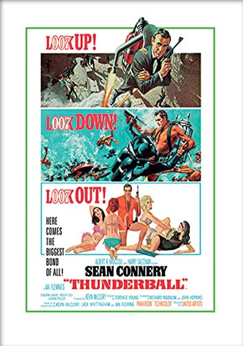 James Bond Thunderball – Look Out – Art PrINT – 30 x 40 cm – AFFICHE/POSTER gerollt