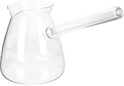 Türkische Kaffeekanne Borosilikatglas Herd Teehersteller Tränenraum- Seitengriff Glas- Kessel Gesunde Und Hitzebeständige Milchwärmerin Heißer