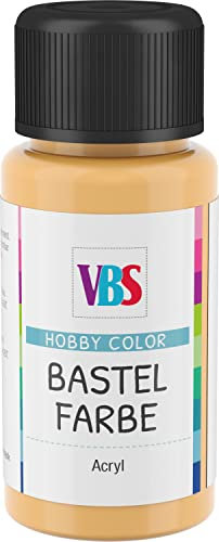VBS Bastelfarbe 50ml Acrylfarbe Hobby Color Künstler Basteln Malen Apricot