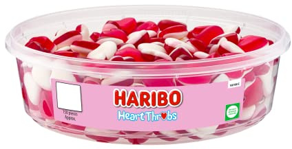 HARIBO Heart Throbs x 150 Pieces (480g) Sweets Tub