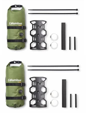 COLUMBUS- Set di 2 Fork Bag with Cage Green Borsa per Forcella