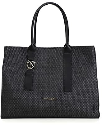 Cafe Noir Sac en papier paille - C3VB0401, Noir , taille unique