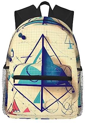 PIXOLE Modischer Polyester-Rucksack: Der ultimative lässige Tagesrucksack für Arbeit, Reisen und mehr Mathematik Geek Calculus, Mathematik Geometrie Geek Calculus, Einheitsgröße