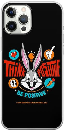 ERT GROUP custodia per cellulare per Iphone 12/12 PRO originale e con licenza ufficiale Looney Tunes, modello Bugs 020 adattato in modo ottimale alla forma dello smartphone, custodia in TPU